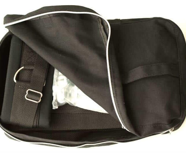 Inside image of the Screamer Dual Hook Sex Swing carrying bag